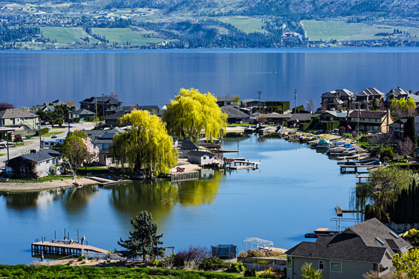 Lakefront Subdivision on Okanagan Lake West Kelowna British Columbia Canada