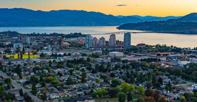 Kelowna View City at Dusk