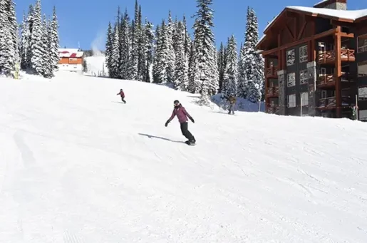 Skiing at Big White